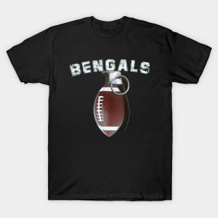 Bengals Bootball Grenade. T-Shirt